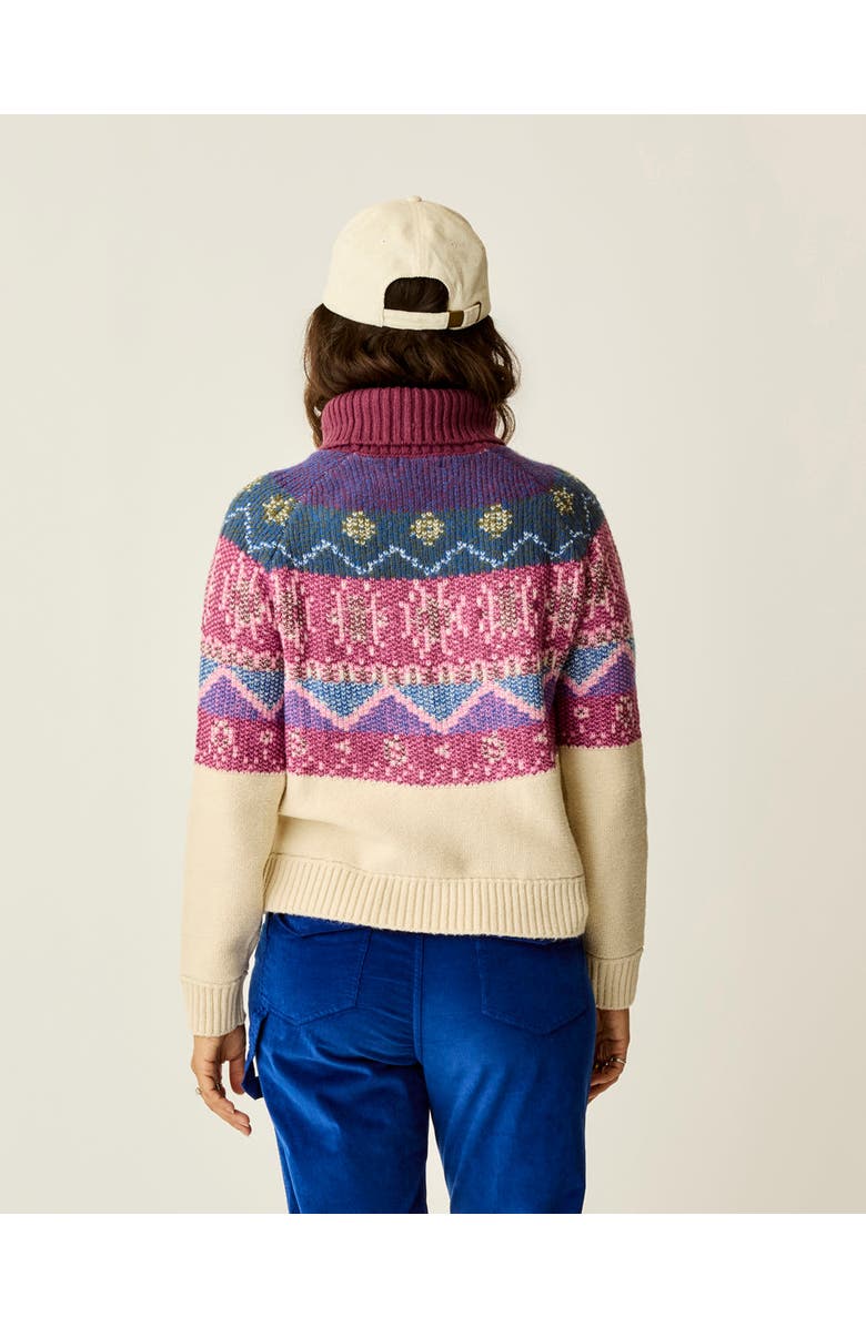 Carve Designs Neve Fairisle Turtleneck, Alternate, color, Birch Fairisle