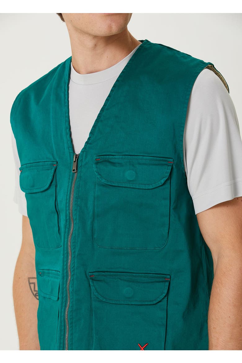 Cotton Woven Track Vest, Alternate, color, Leopard