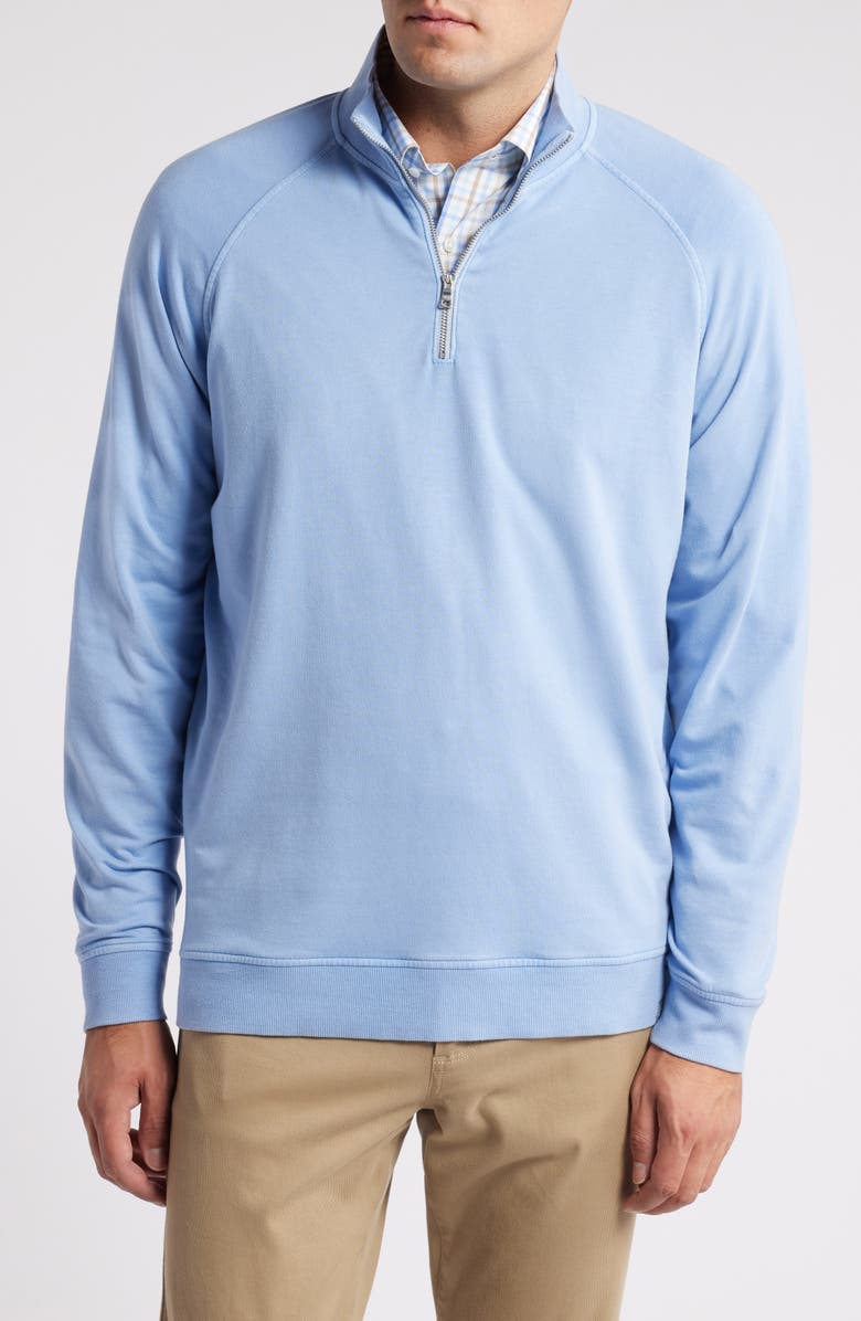 Peter Millar Lava Wash Quarter Zip Pullover, Main, color, 