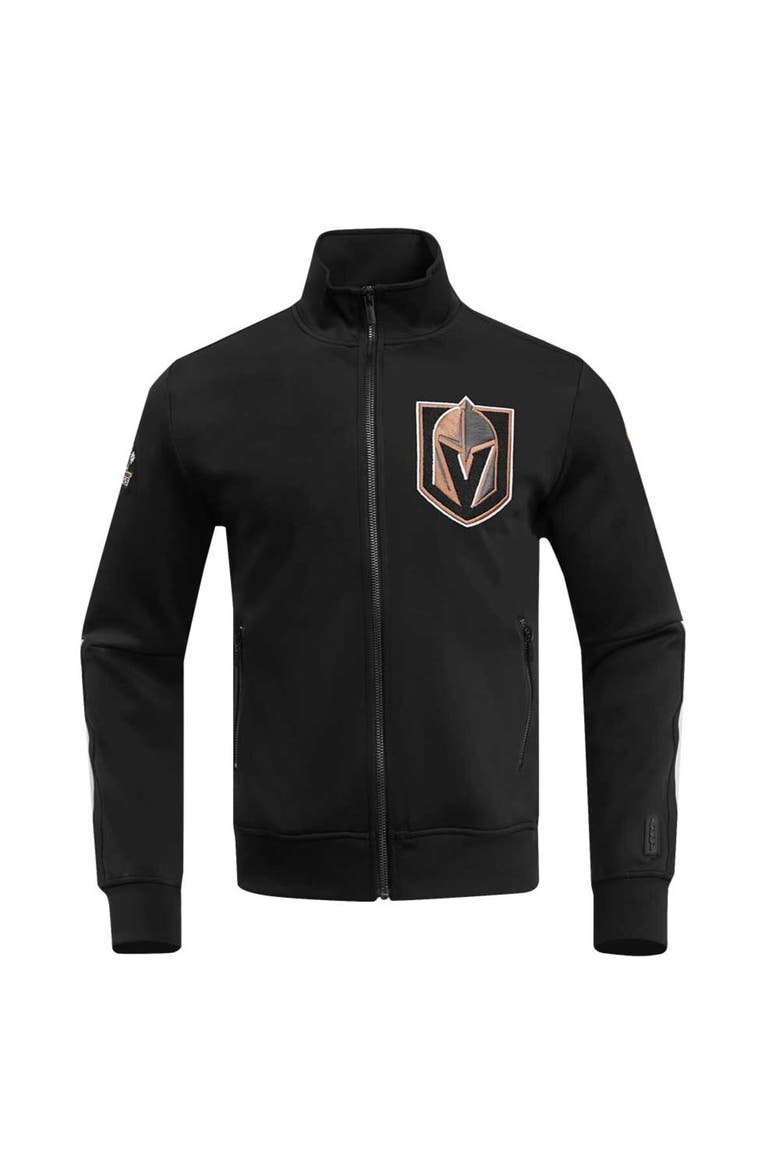 Men's Pro Standard Black Vegas Golden Knights Classic Chenille Full-Zip Track Jacket, Alternate, color, Black