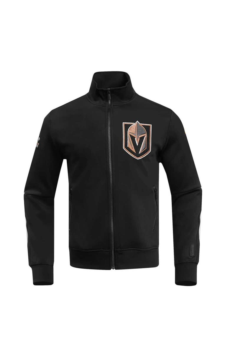 PRO STANDARD Men's Pro Standard Black Vegas Golden Knights Classic Chenille Full-Zip Track Jacket, Alternate, color, Black