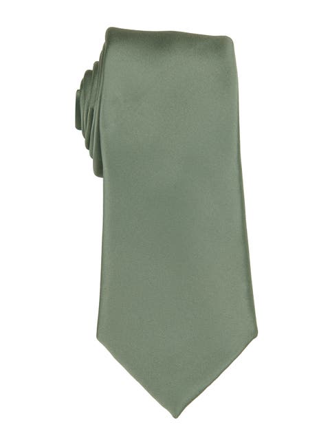 Men's Solid Satin Tie