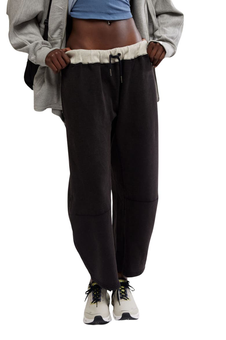 FP Movement You Wish Tie Waist Sweatpants, Main, color, BLACK
