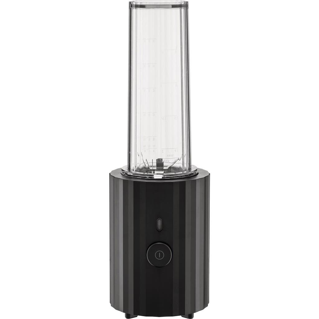 Alessi Plissé 2-container Single-serve Blender In Black