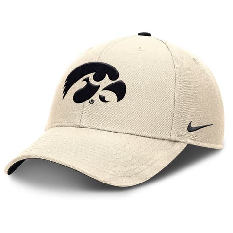 Men's Nike Natural Iowa Hawkeyes Rise Primetime Performance Trucker Adjustable Hat