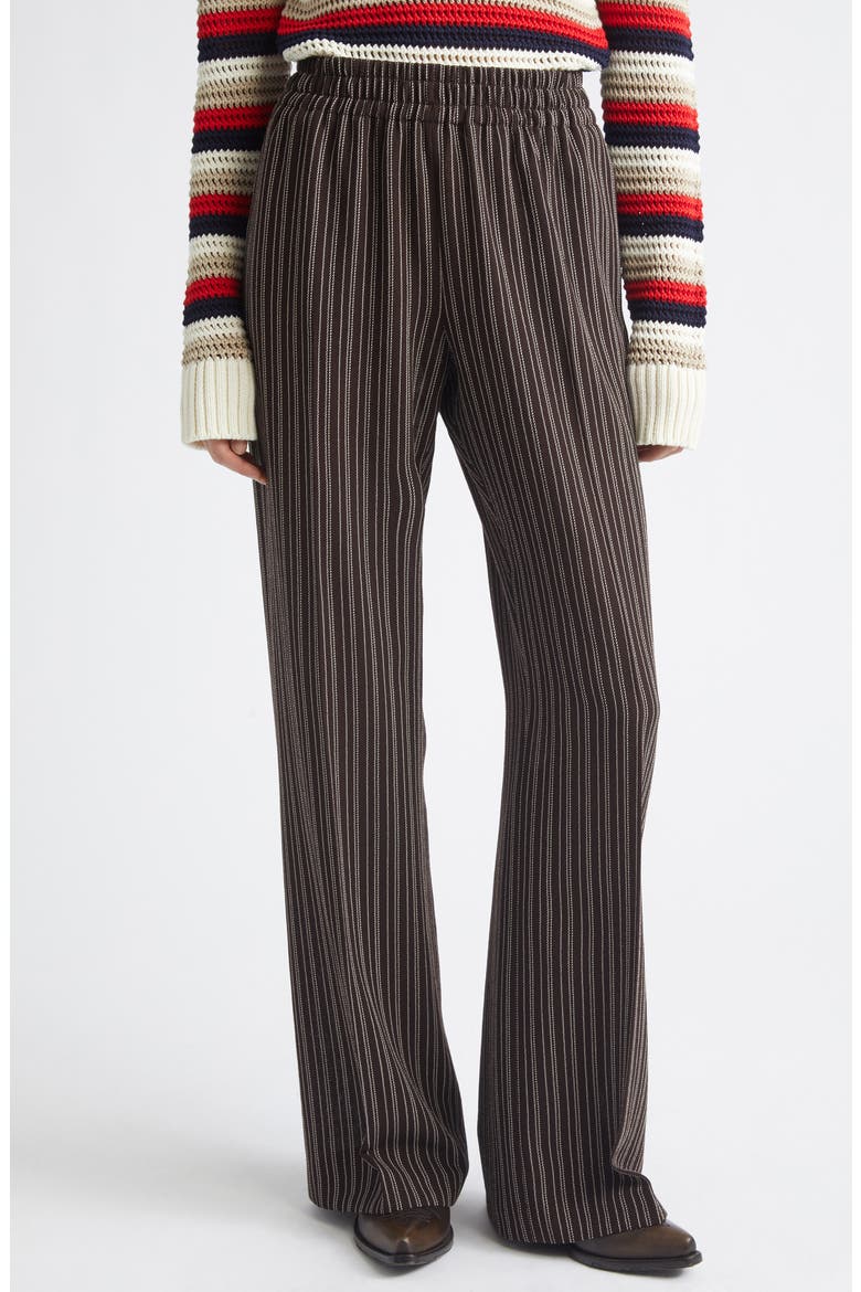 Brittany Pinstripe Wide Leg Pants, Main, color, GANASH/ OFF WHITE