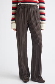Golden Goose Brittany Pinstripe Wide Leg Pants