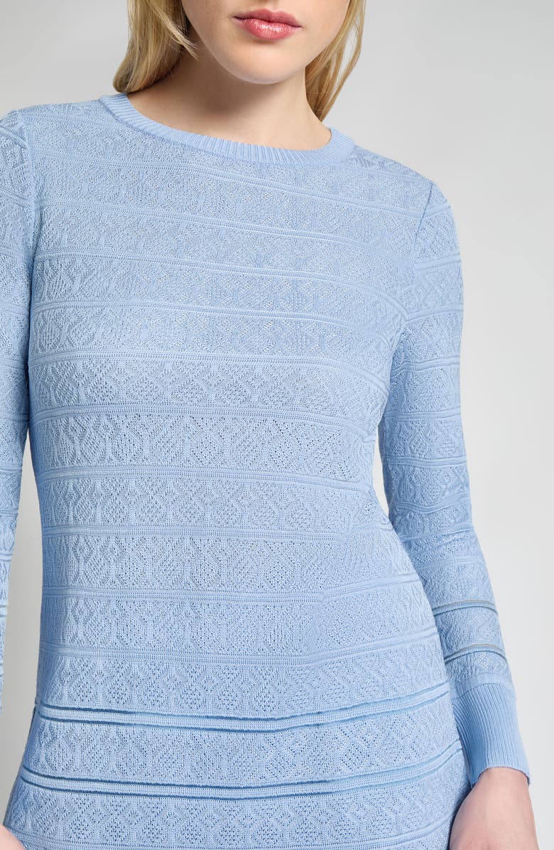 Misook Pointelle Stitch Tunic, Alternate, color, 