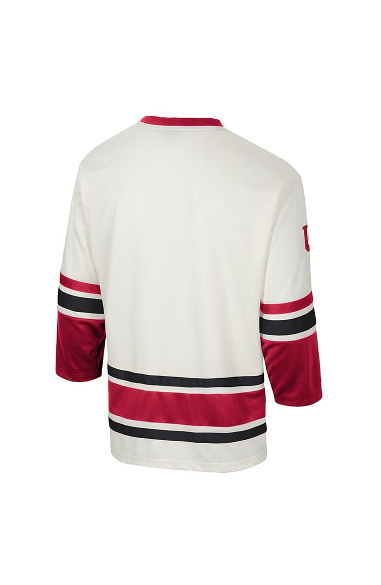 COLOSSEUM Men's Colosseum Cream Indiana Hoosiers Puck Proud Fashion Hockey Jersey, Alternate, color, Cream