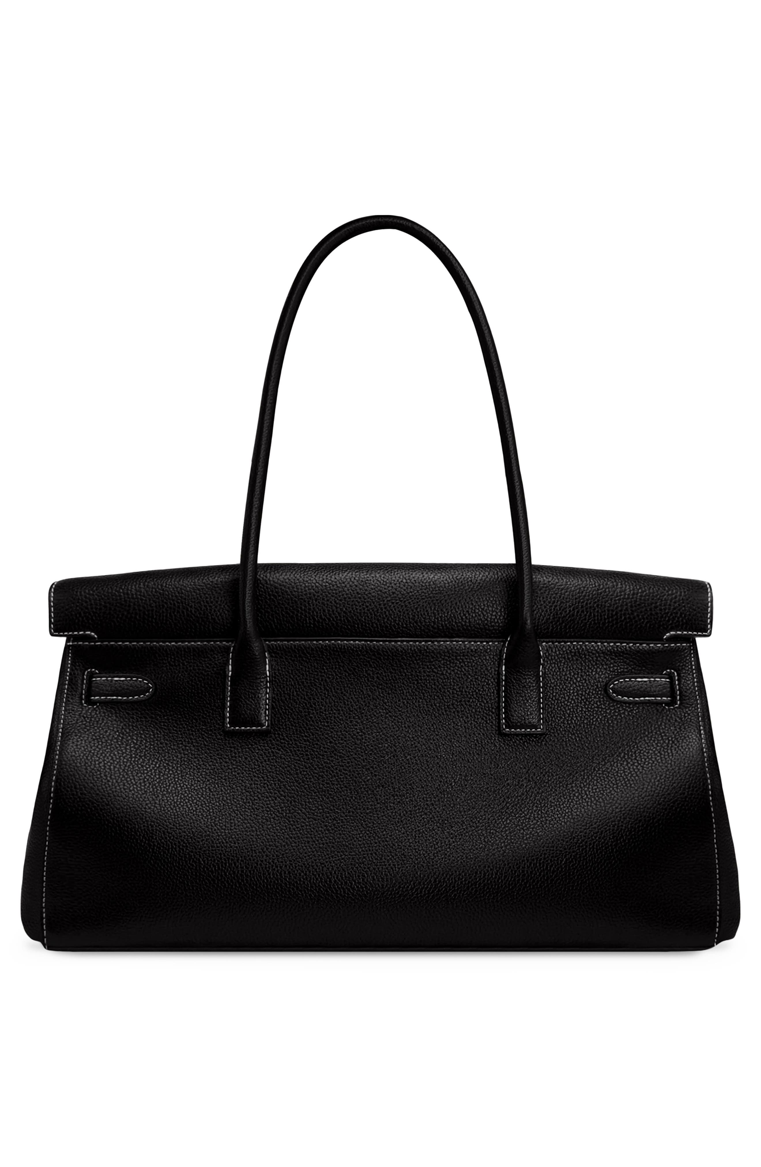 JW PEI Large Yara Faux Leather Shoulder Bag, Alternate, color, Black