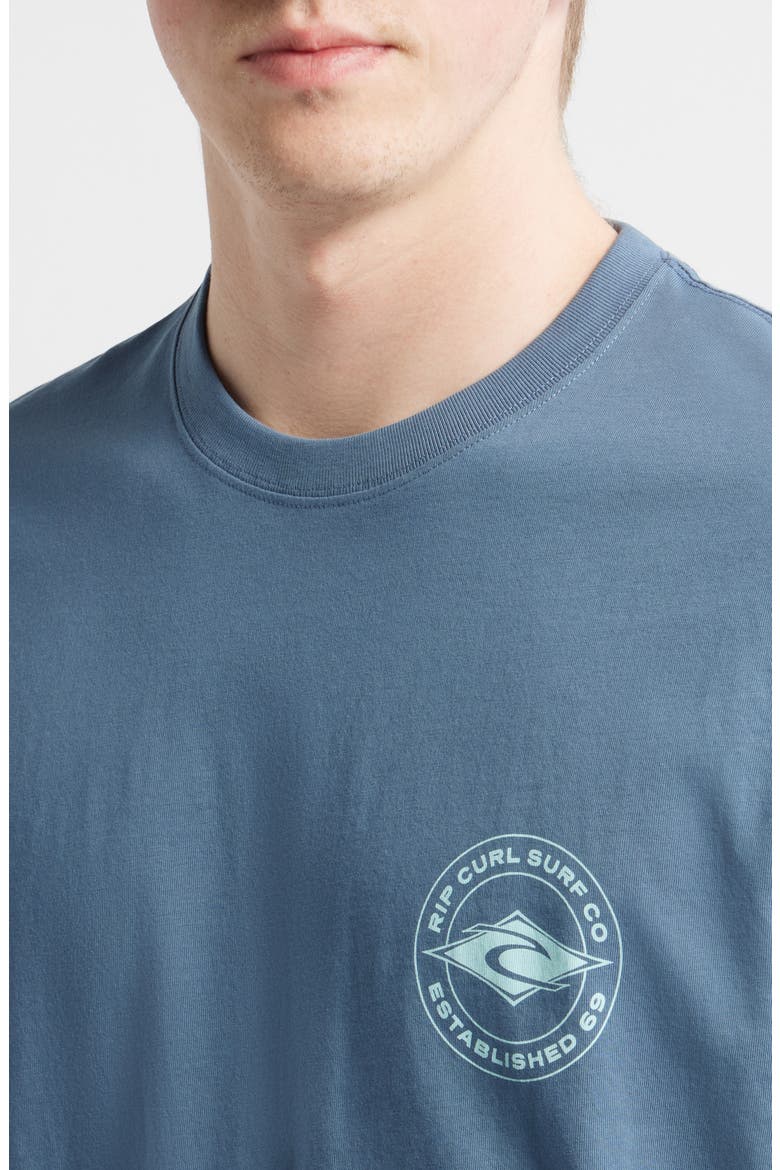 Logo Graphic T-Shirt, Alternate, color, BLUEFIN