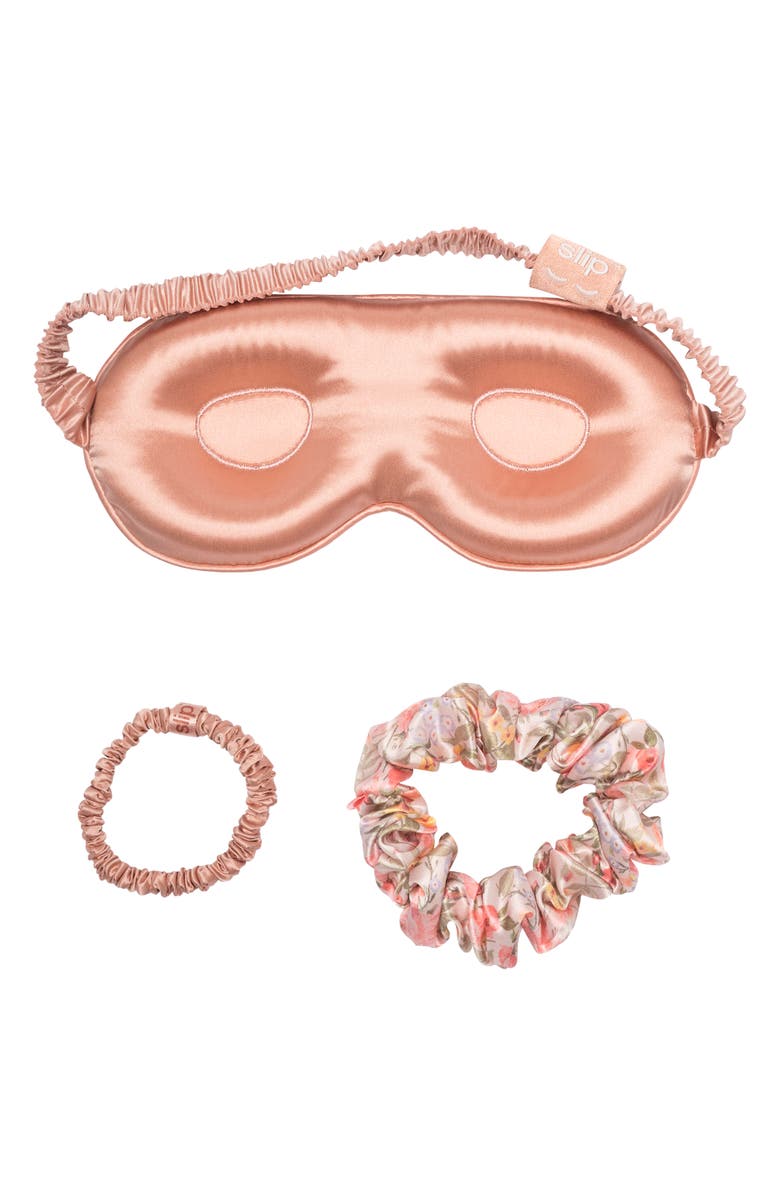 slip Beauty Silk 3-Piece Sleepover Set, Main, color, Pink