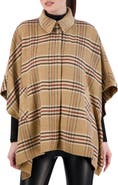Ookie & Lala Plaid Brushed Knit Cape