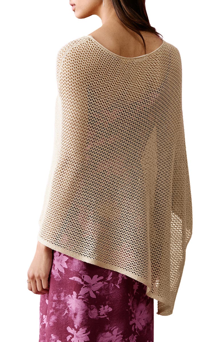 MANGO TEEN Asymmetric Lurex Knit Cap, Alternate, color, 