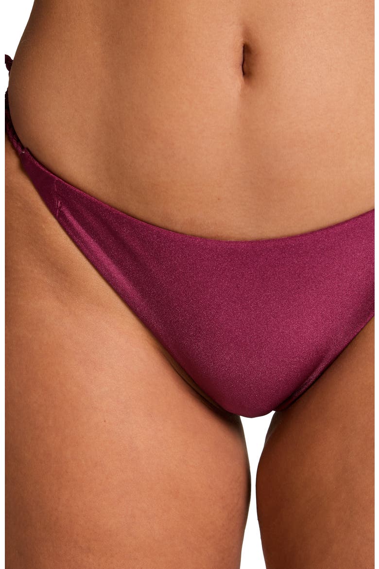 Marrakech Cheeky Bikini Bottom, Alternate, color, Beaujolais