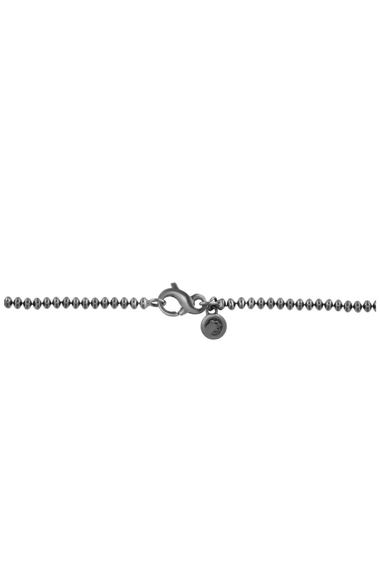 Spinel Cross Pendant Necklace, Alternate, color, BLACK