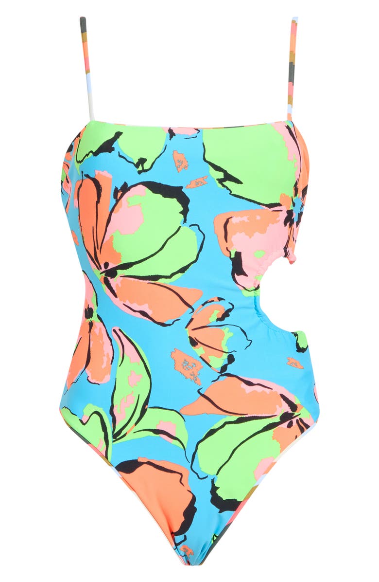 Maaji Ann Reversible One-Piece Swimsuit, Alternate, color, Orange