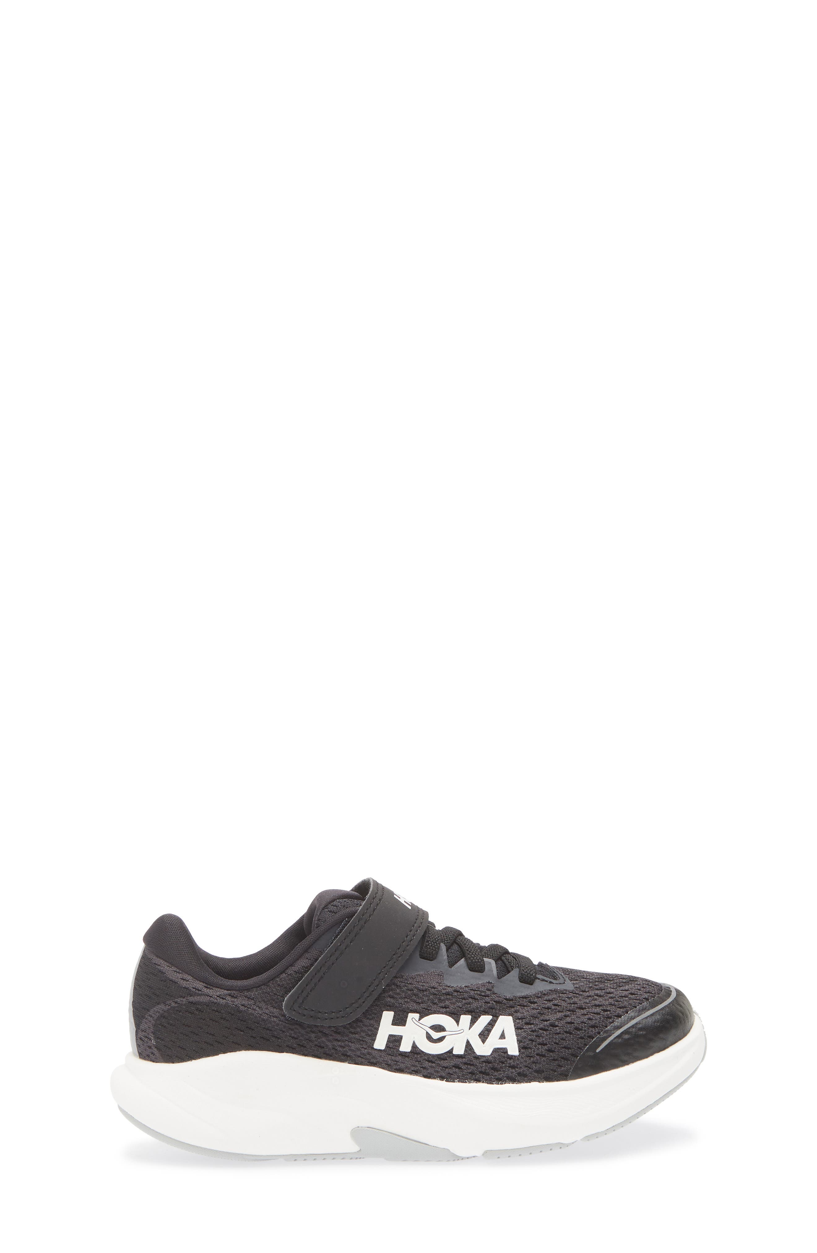 HOKA Kids
 Rincon 4 Running Sneaker, Alternate, color, Black / White