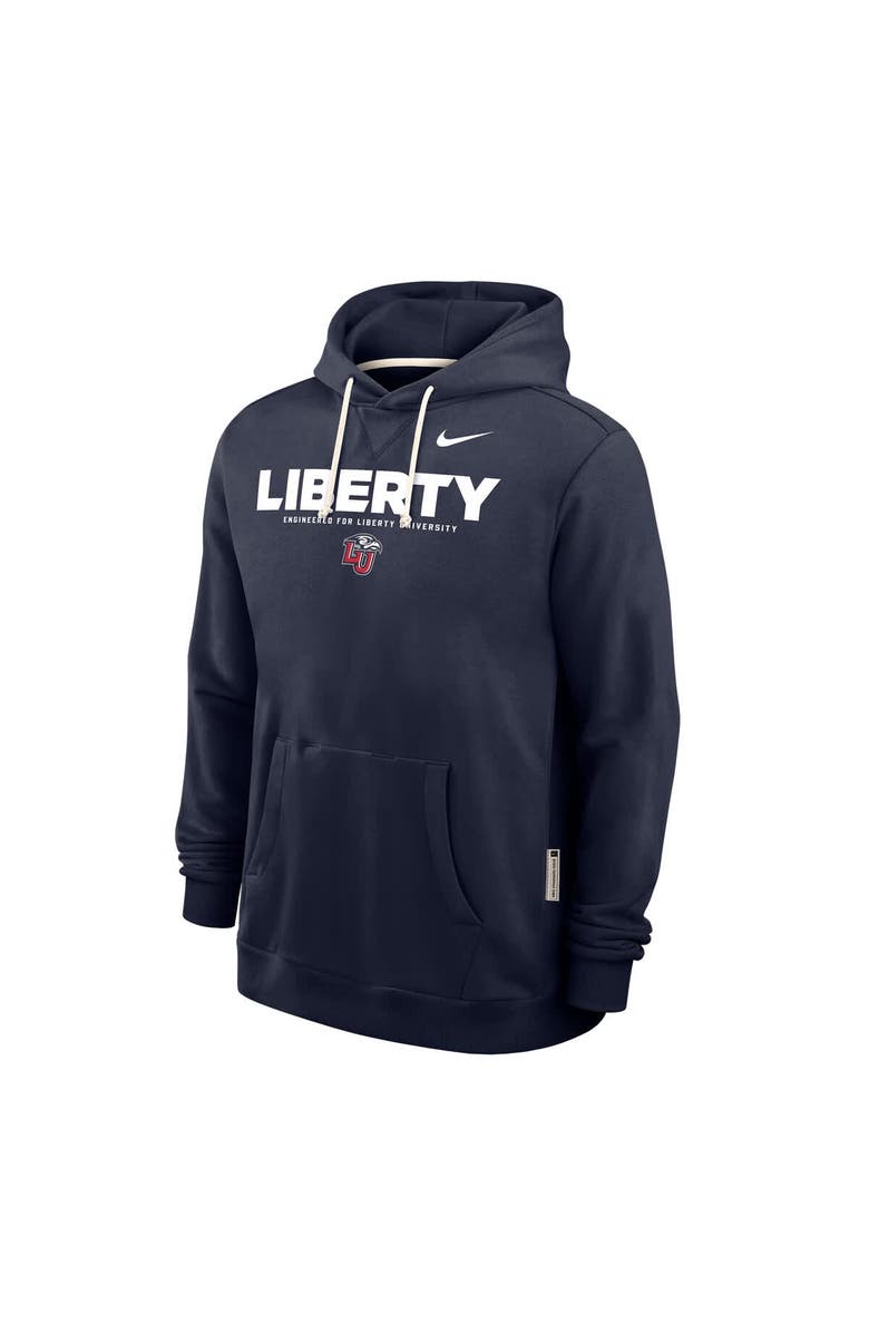 Nike Men's Nike Navy Liberty Flames 2025 Sideline Dri-FIT Hoodie, Alternate, color, Navy