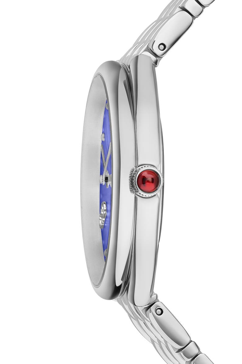 Cuir Bracelet Watch, 34mm, Alternate, color, STAINLESS STEEL