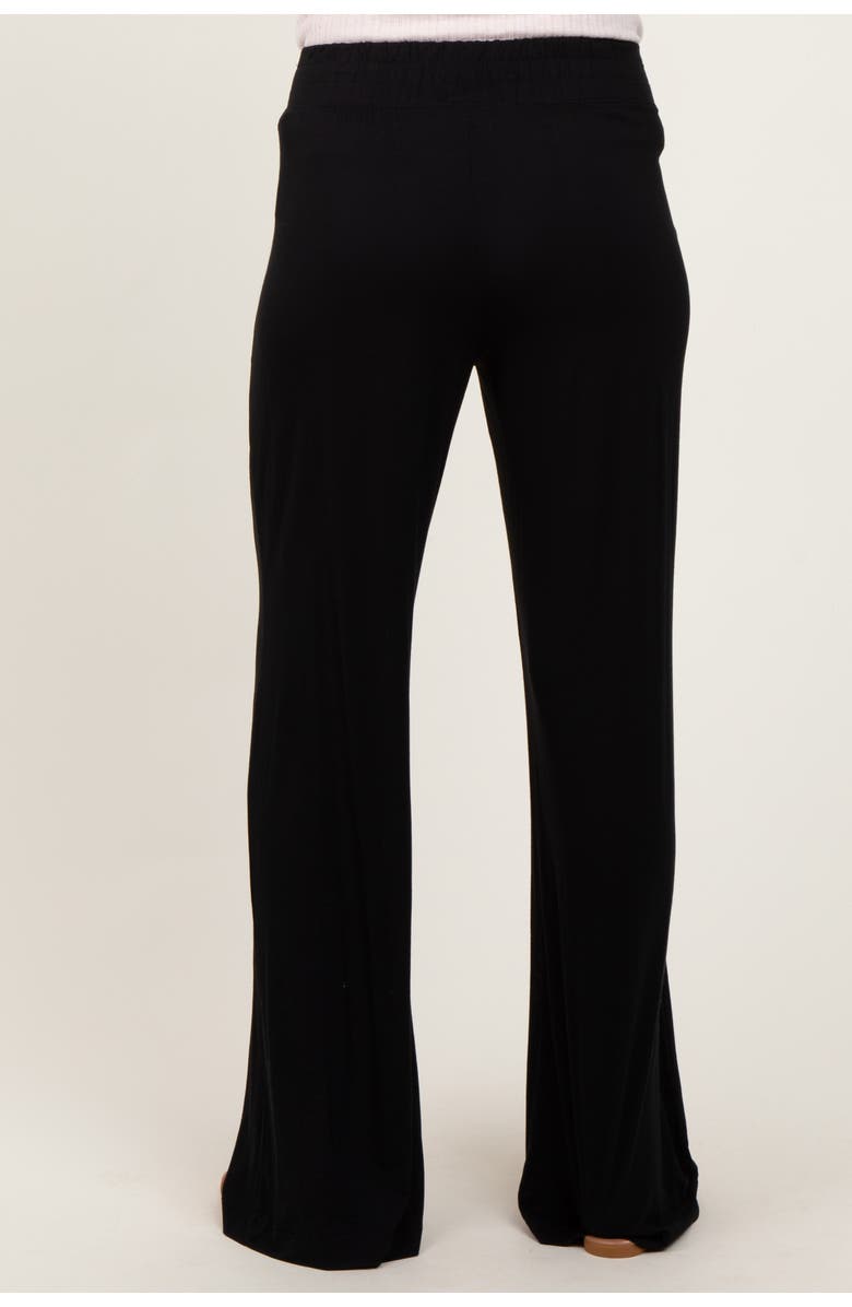 PinkBlush Basic Wide Leg Pocketed Pants, Alternate, color, Black