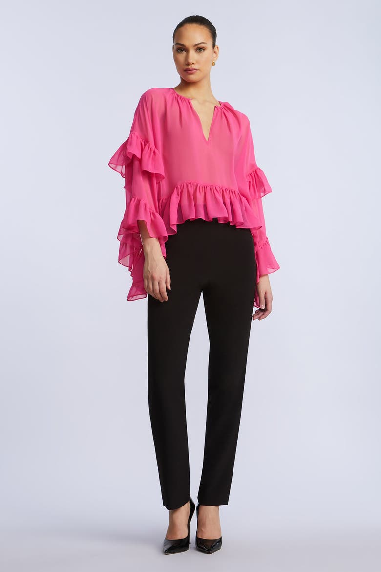 Ruffle Swing Top, Alternate, color, Fuchsia Purple
