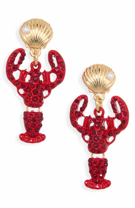 Leith Shell Lobster Drop Earrings