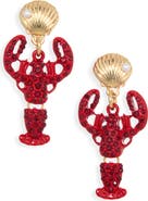 Leith Shell Lobster Drop Earrings