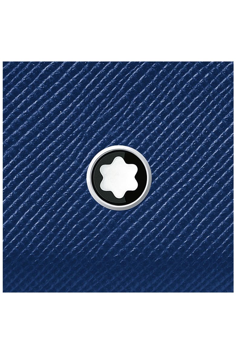 MagSafe® Compatible Sartorial Leather Card Holder, Alternate, color, BLUE