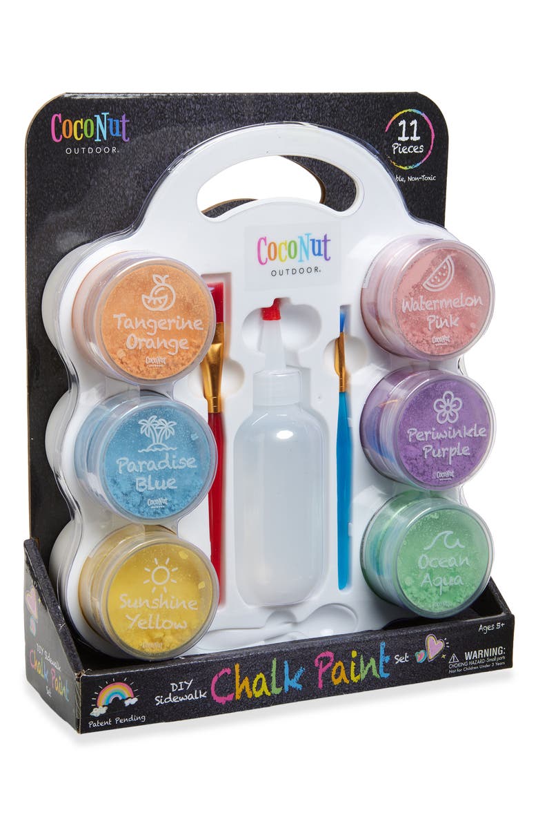 Coconut Outdoor DIY Chalk Paint Set, Main, color, Multi