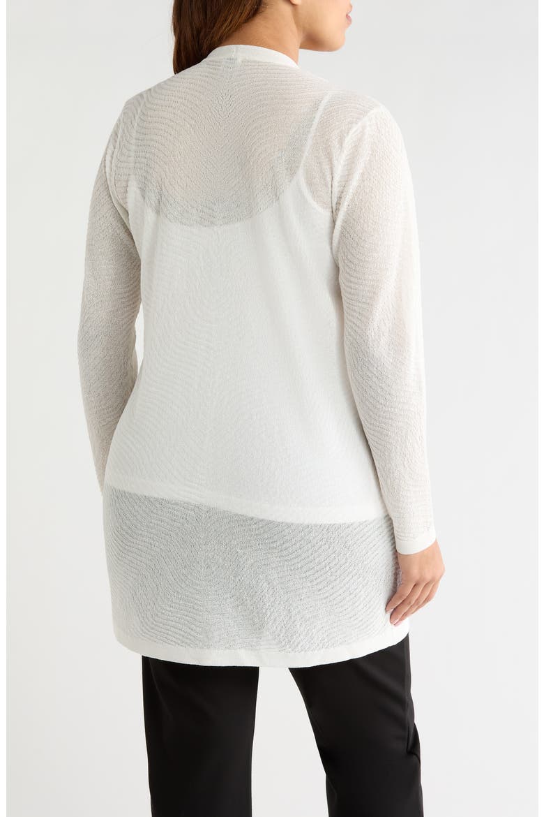 Open Front Cardigan, Alternate, color, WHITE DOVE