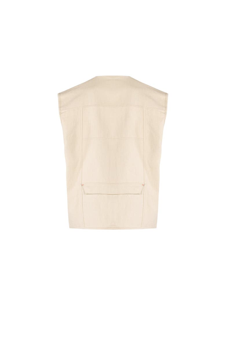 PCFG Linen Blend Free Heaven Vest With Pocket, Alternate, color, Beige