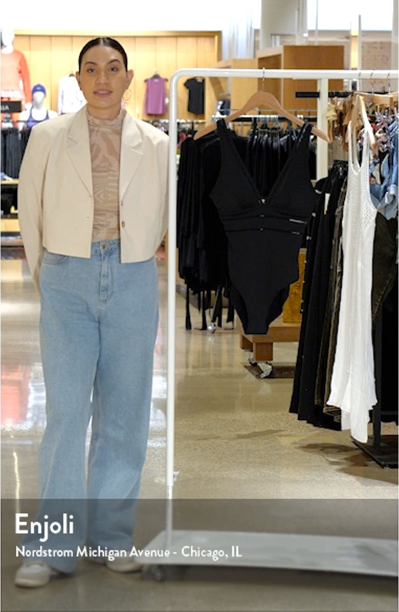 Spliced One-Piece Swimsuit, sales video thumbnail