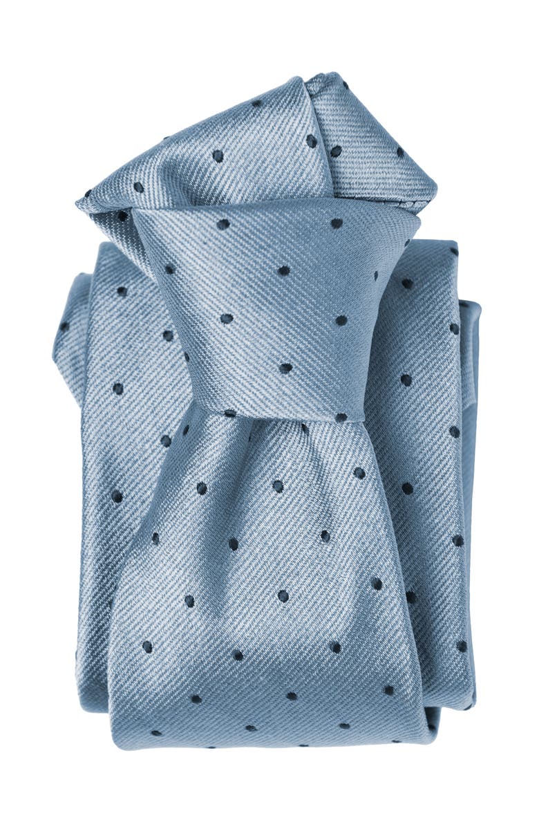 Elizabetta Pisa - Extra Long Silk Jacquard Tie for Men, Alternate, color, Sky Blue