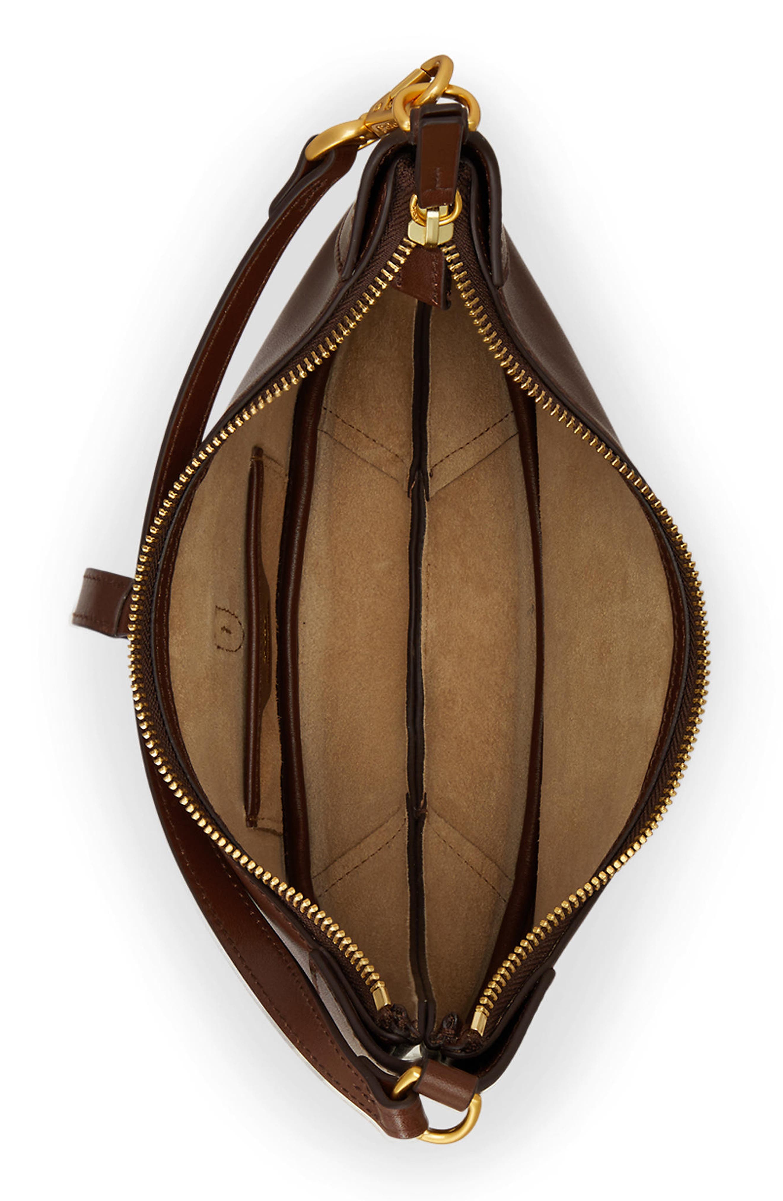 Женские сумки Polo Ralph Lauren Mini Polo ID Leather Shoulder Bag — фото 3
