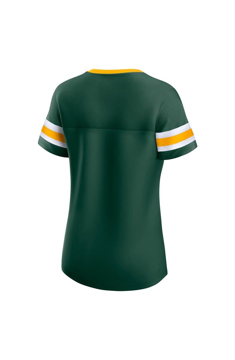 FANATICS Women's Fanatics Branded Green Green Bay Packers Original State Lace-Up T-Shirt, Alternate, color, Green