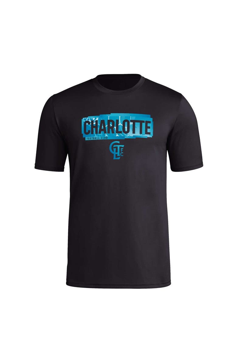 adidas Men's adidas Black Charlotte FC Local Pop AEROREADY T-Shirt, Alternate, color, 