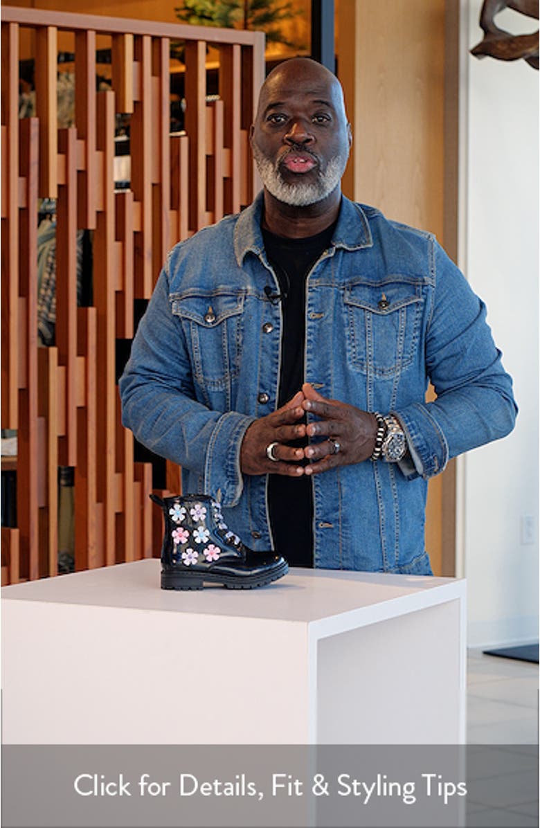 Kids' Fritz Floral Lace-Up Boot, sales video thumbnail