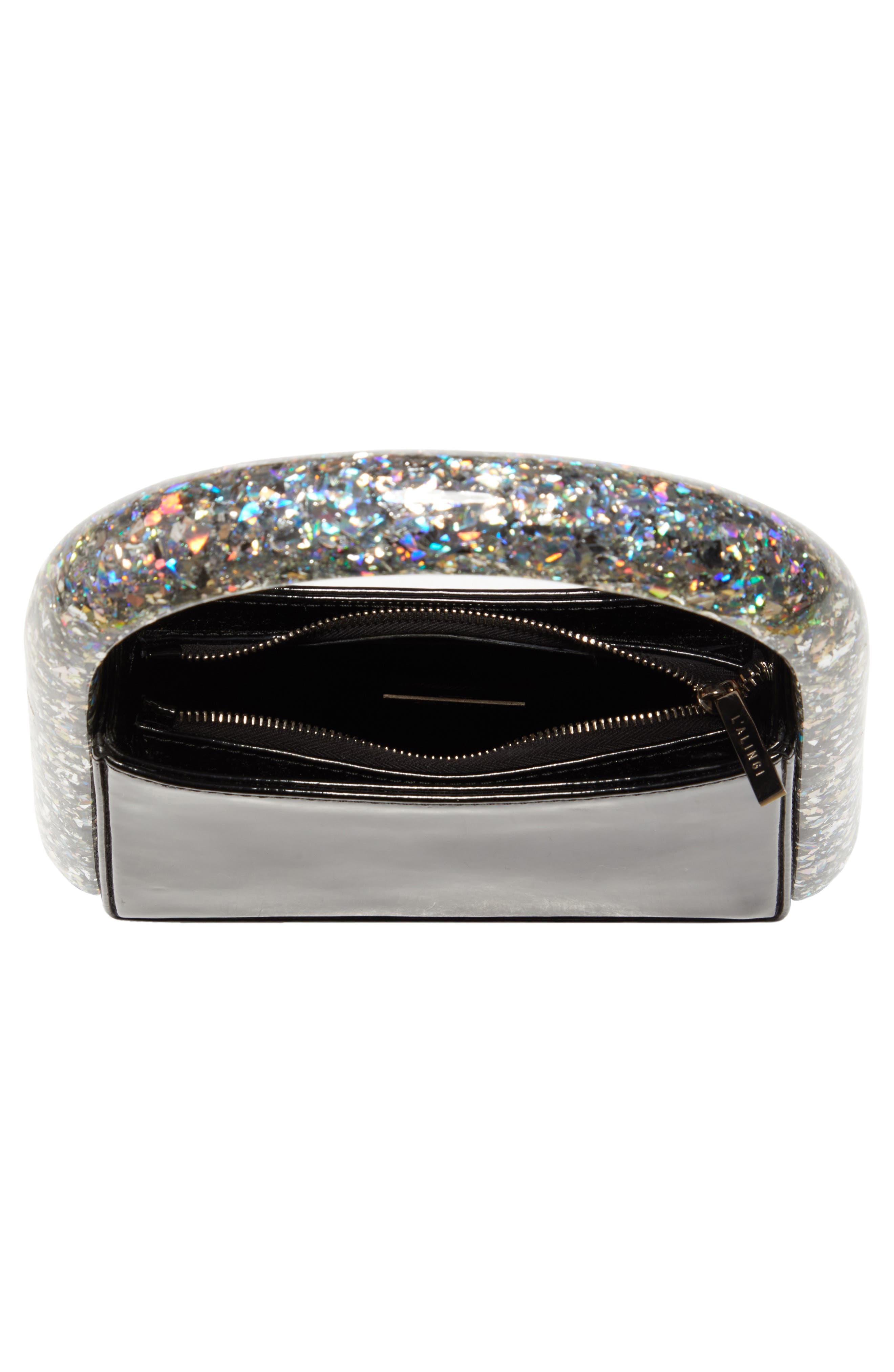 L’alingi L'alingi Glitter Resin Top Handle Bag, Alternate, color, 
