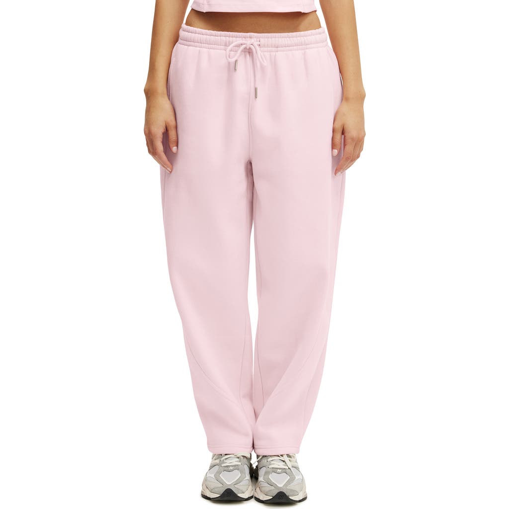Cotton On Body Active Plush Essential Barrel Sweatpant In Pink