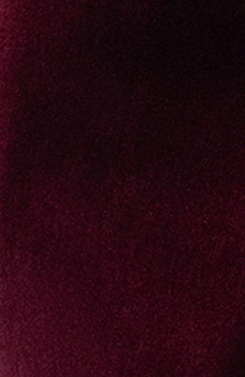 Betsy & Adam Bow One-shoulder Mikado Gown In Burgundy