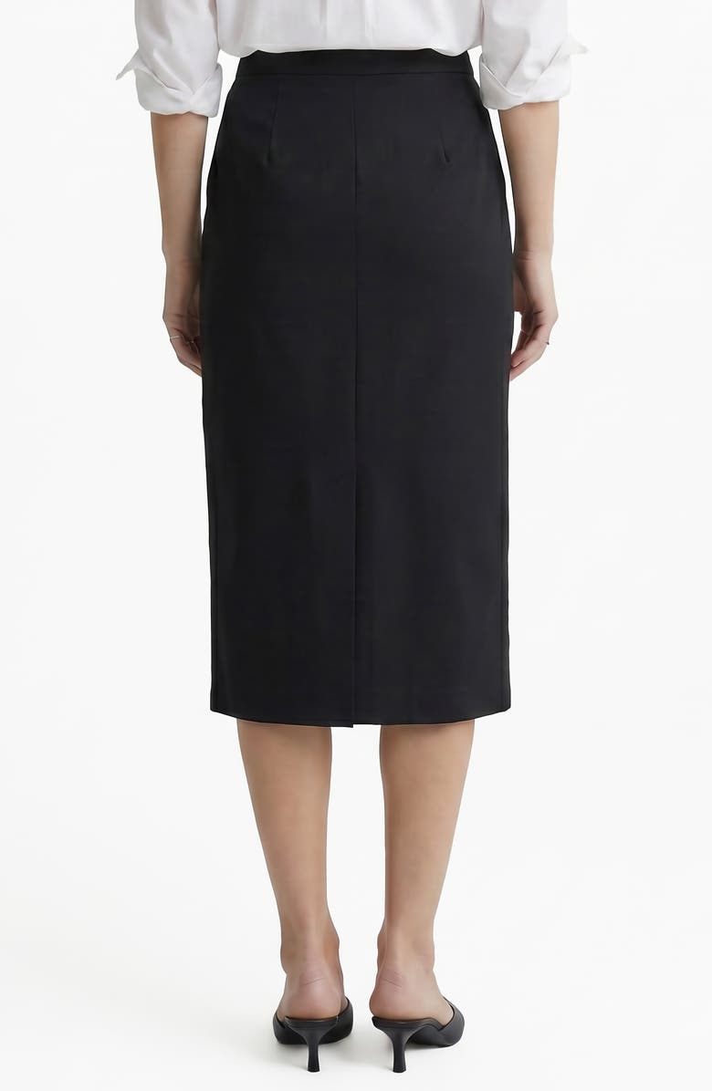 BY DESIGN Kim Ponte Pencil Skirt, Alternate, color, Black