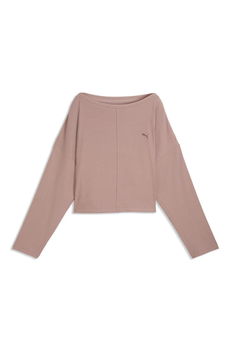 CLOUDSPUN Rib Slouch T-Shirt, Alternate, color, SANDSTONE