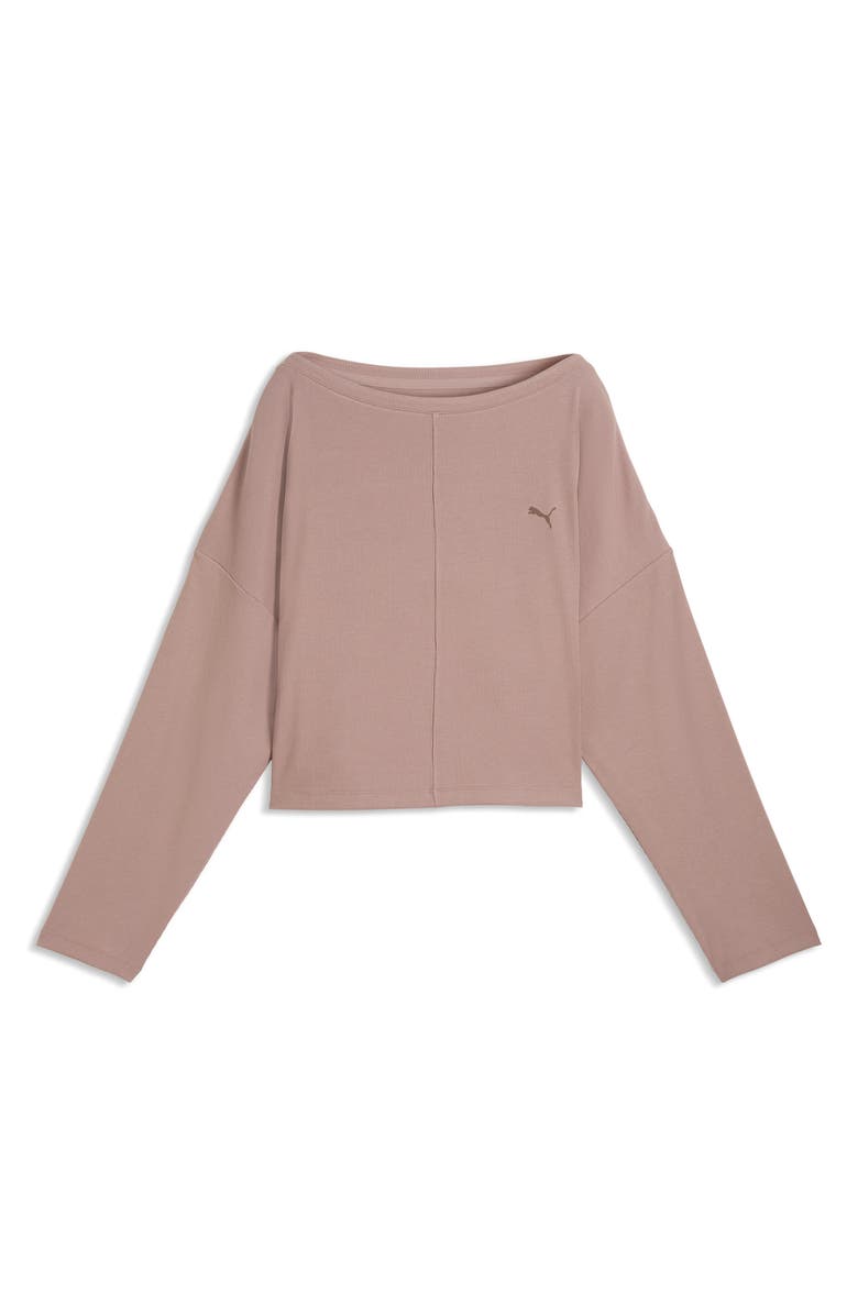 PUMA CLOUDSPUN Rib Slouch T-Shirt, Alternate, color, 