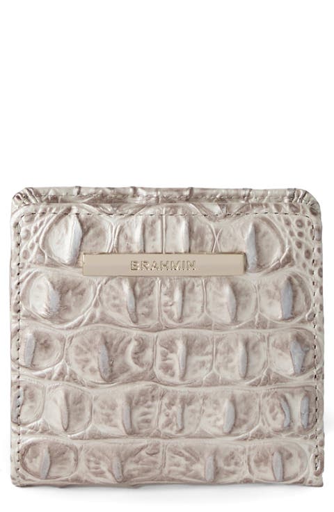 Jane Croc Embossed Leather Wallet