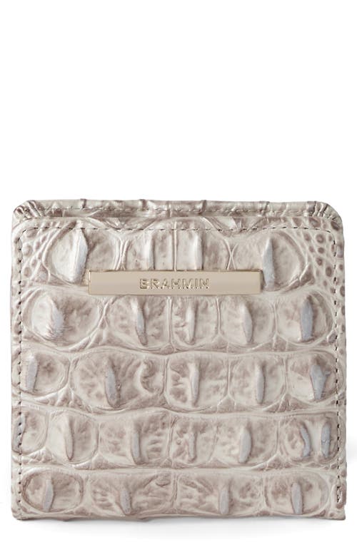 Brahmin Jane Croc Embossed Leather Wallet in Pristine Melbourne 