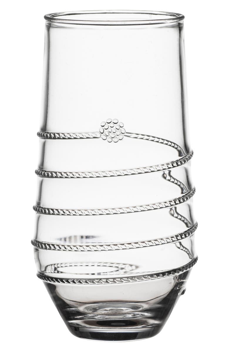Juliska Amalia Large Acrylic Tumbler, Main, color, Clear