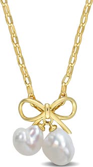 DELMAR 9-9.5mm Cultured Freshwater Pearl Necklace