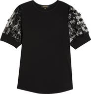 SUGARLIPS Sheer Puff Sleeve Top