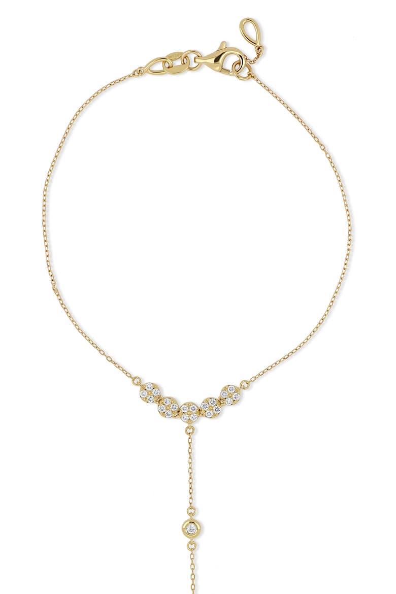 18K Gold Monaco Diamond Hand Chain Line Bracelet, Alternate, color, 18K YELLOW GOLD/ DIAMOND